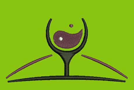 Yin Yang Goblet Embroidery Design