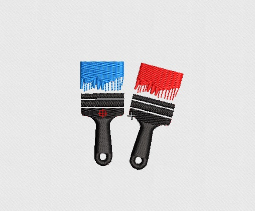 Brush Embroidery Design