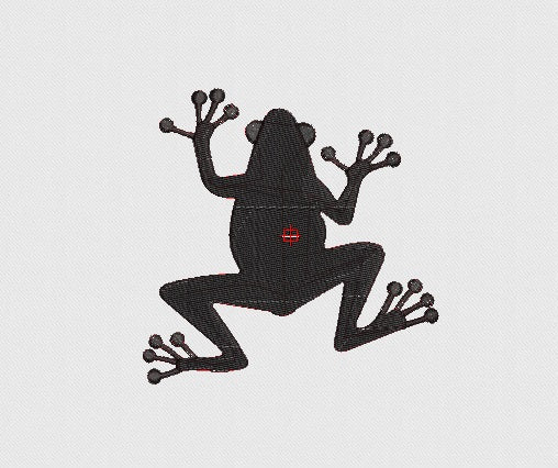 Frog Embroidery Design