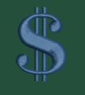 Dollar Sign Embroidery Design