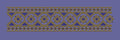 Floral Jacquard Border Purple Background Embroidery Design