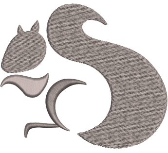 Squirrel Embroidery Design