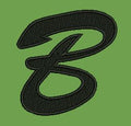 Stylized B Lettering Embroidery Design