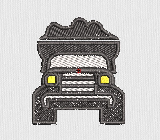 Truck Embroidery Design