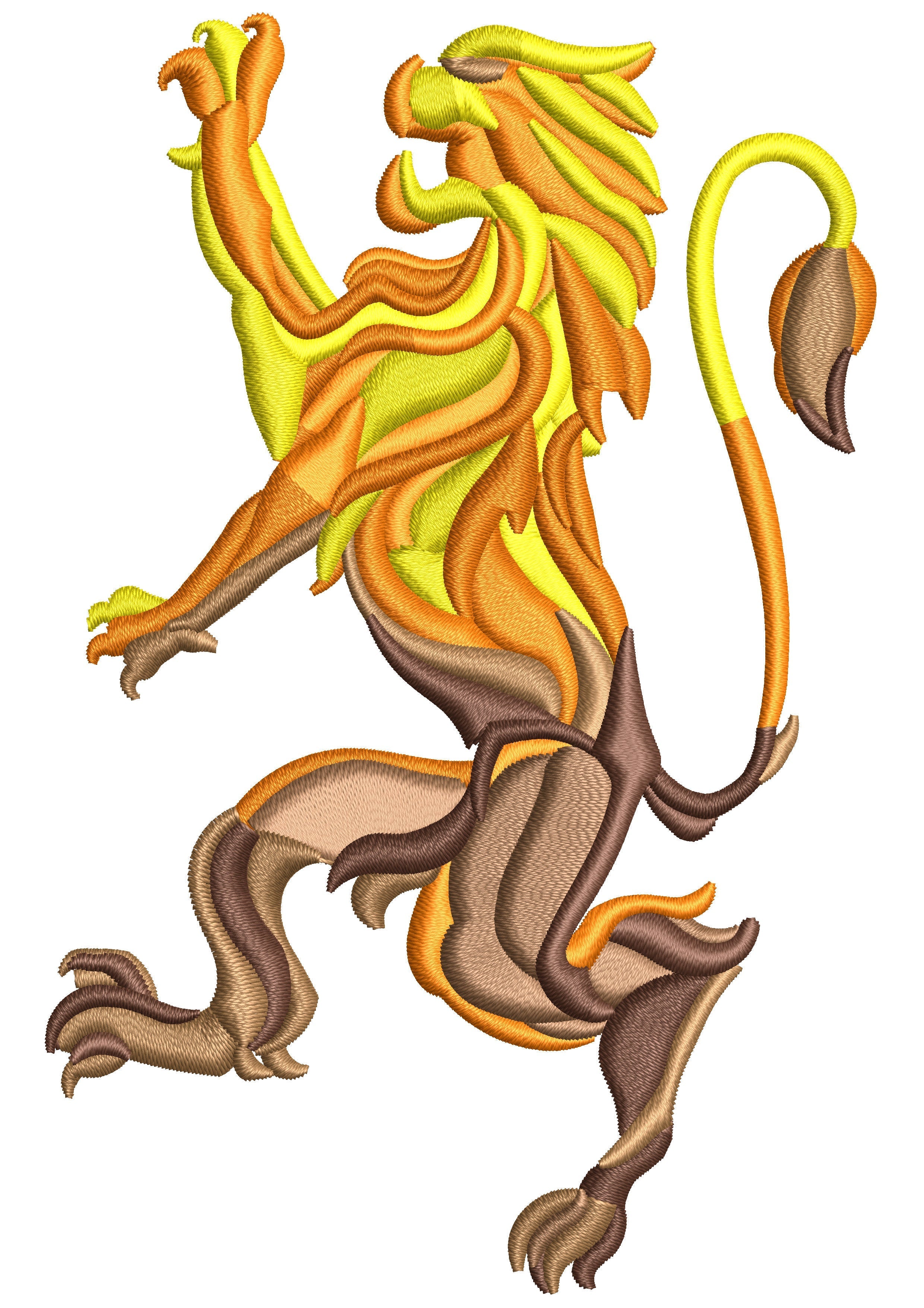 Lion Of Pride Embroidery Design