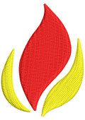 Flame Embroidery Design