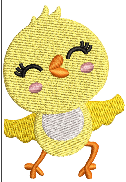 Baby Chick Embroidery Design