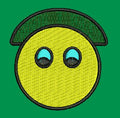 Emoticon Wearing a Hat Embroidery Design