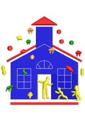 Happy Home Embroidery Design