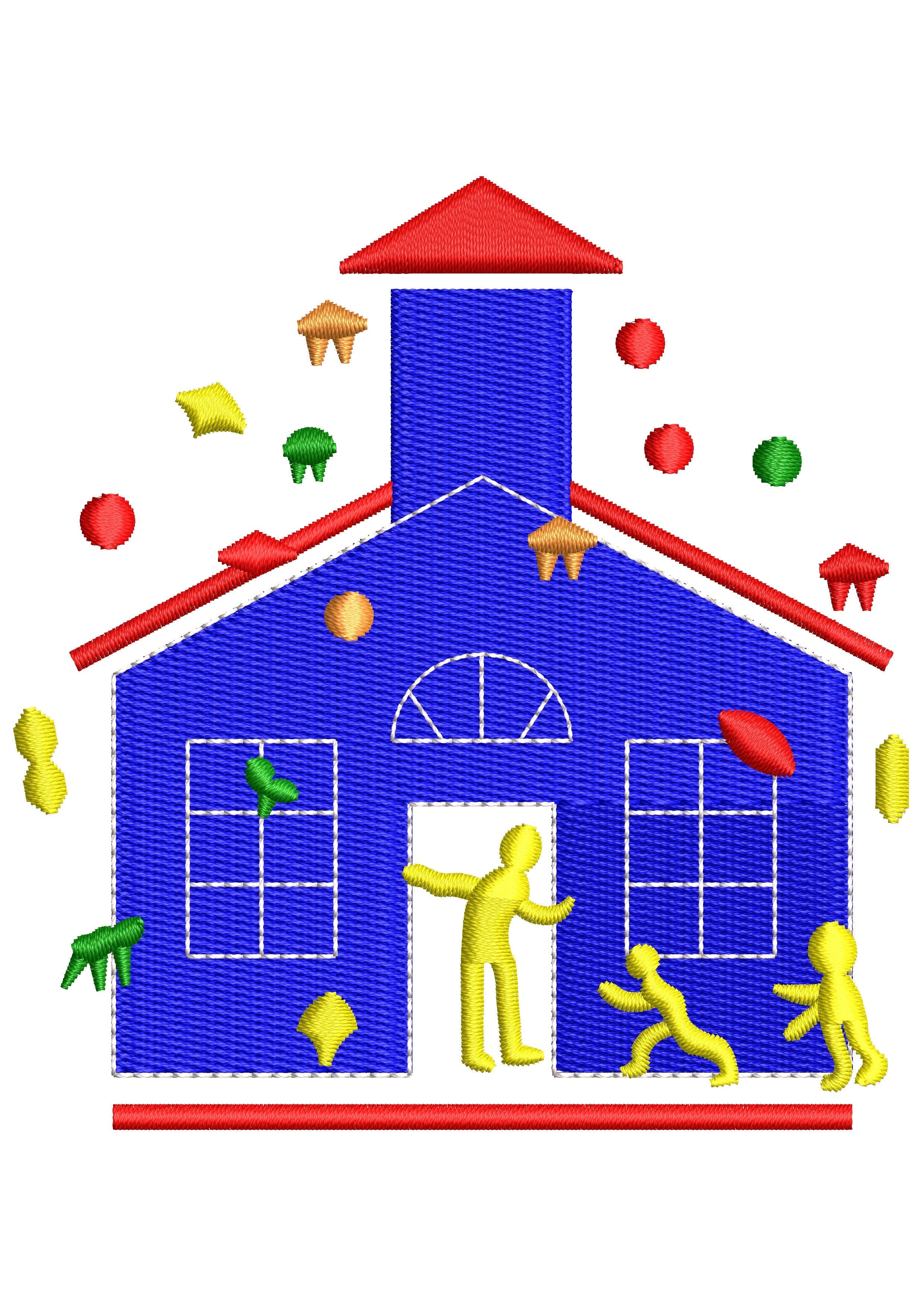 Happy Home Embroidery Design