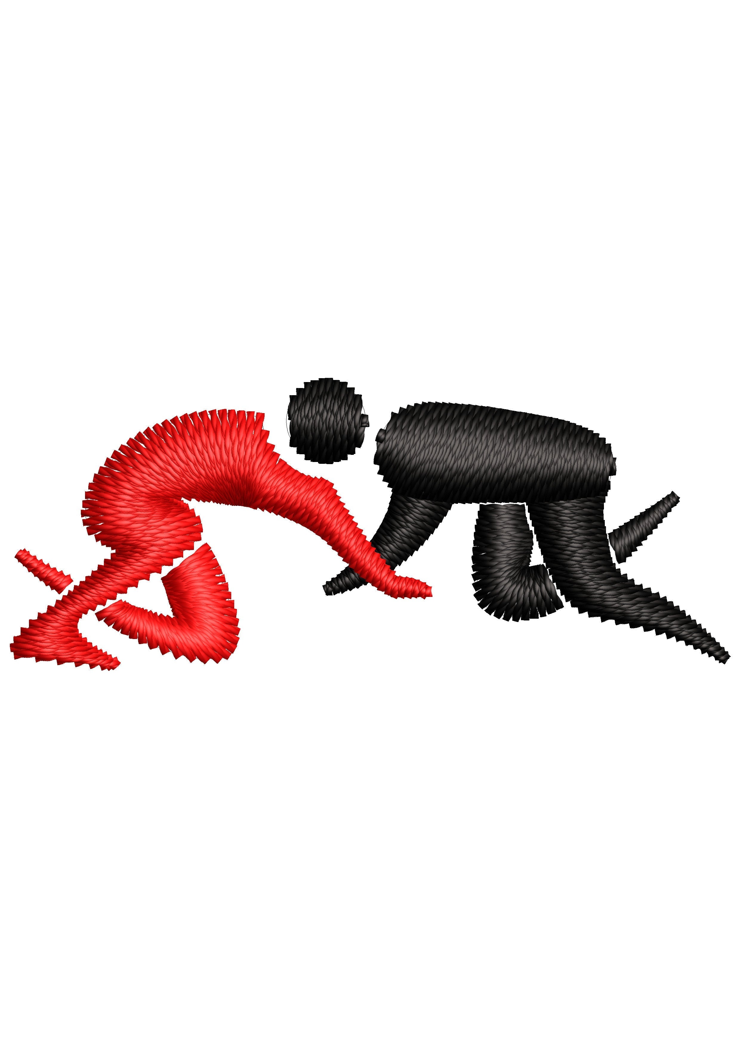 Blind Mans Embroidery Design