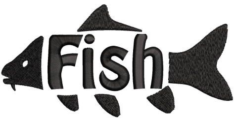 Fish I Embroidery Design