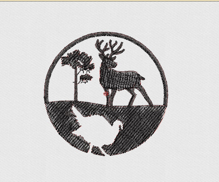Dear Embroidery Design