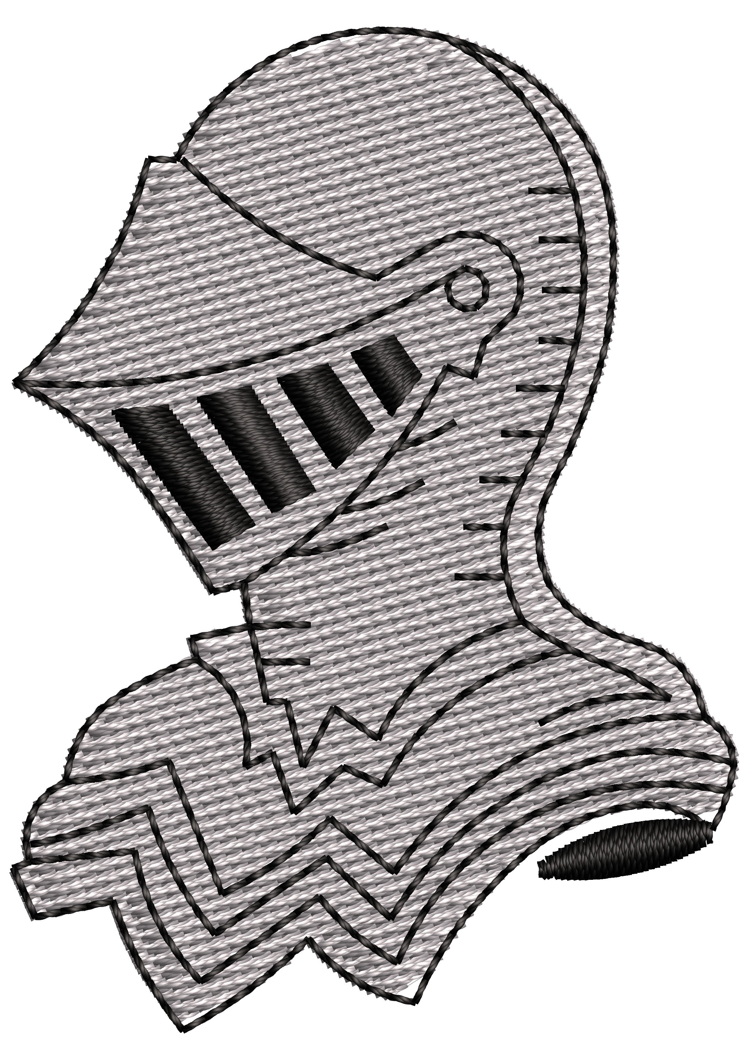 Warrior Suit Embroidery Design