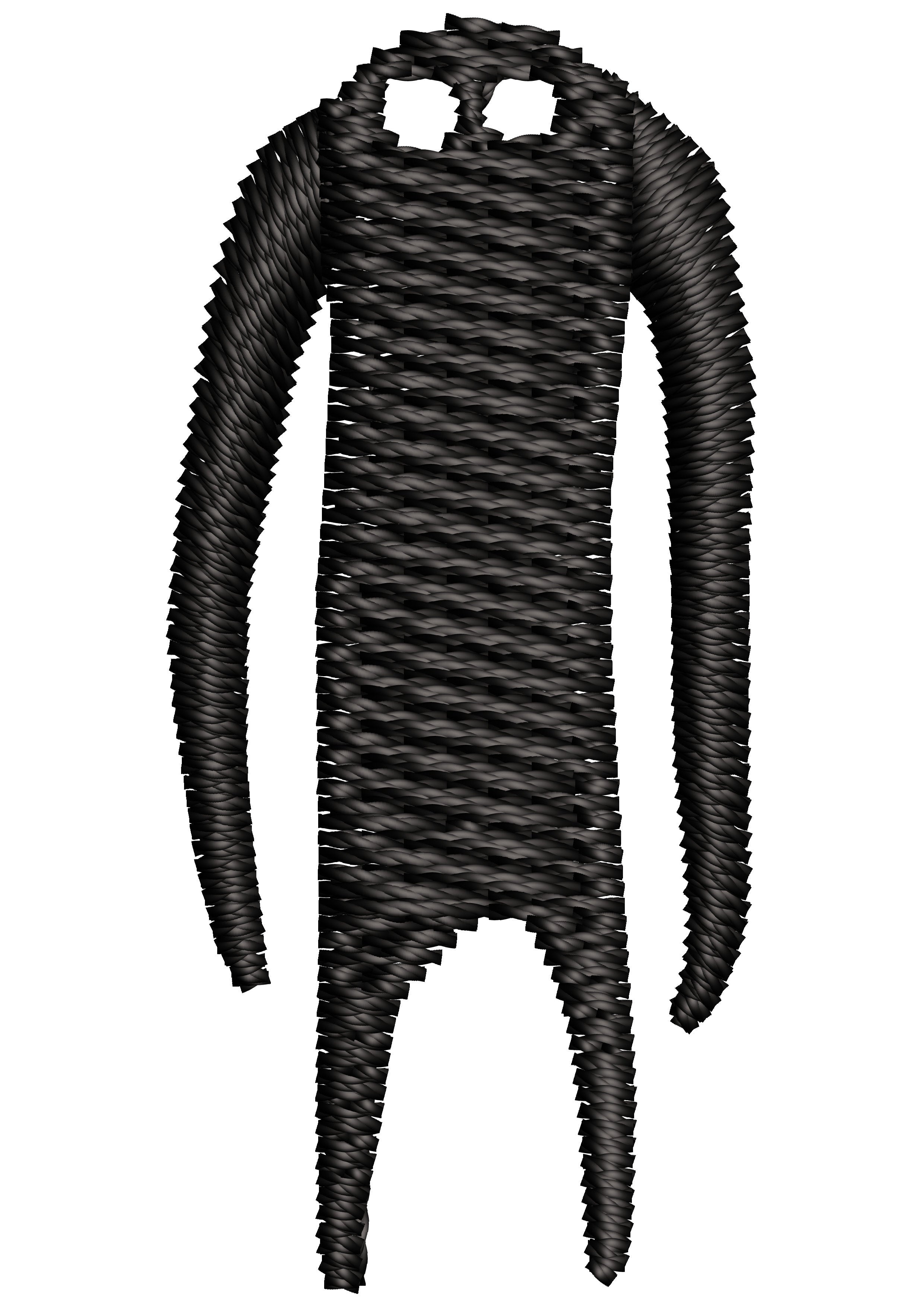 Ghost Man Embroidery Design