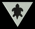 Inverted Triangle Turtle Emblem Embroidery Design