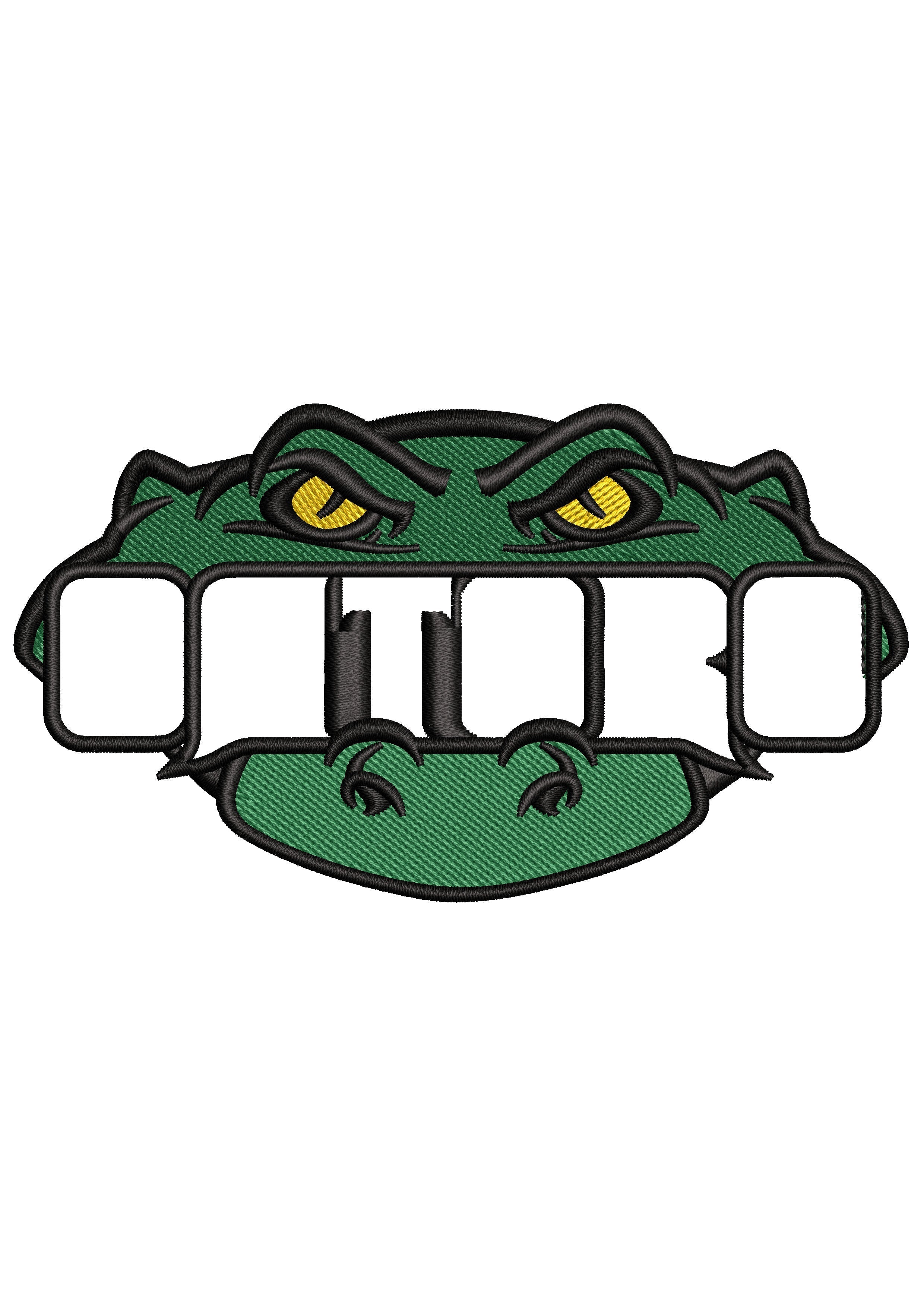 Big Frog Embroidery Design
