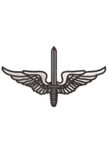 Wigs Sword Embroidery Design