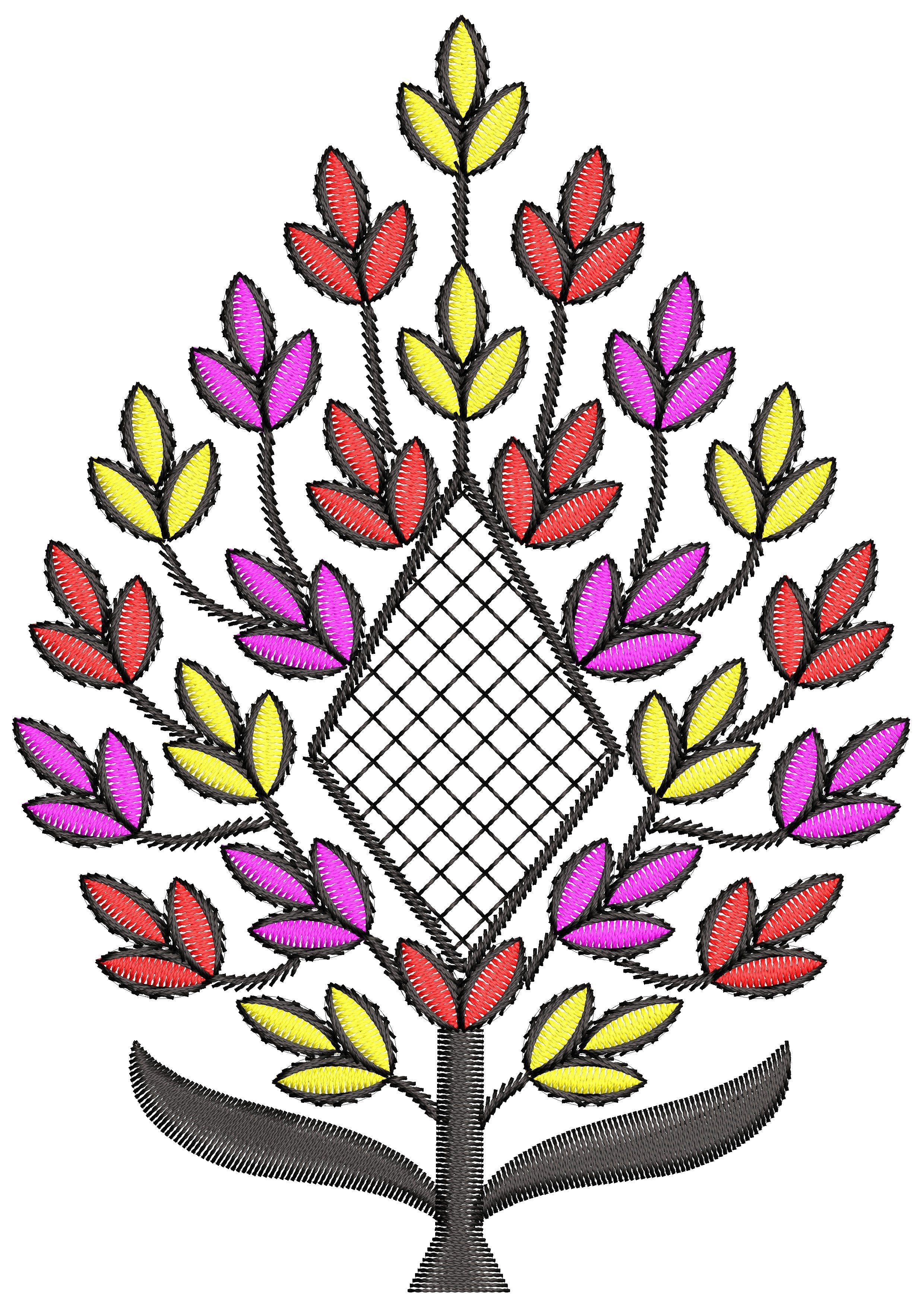 Tiny Leaf Plant Embroidery Design
