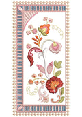 F Frame Art Embroidery Design