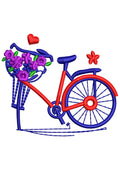 Love Cycle Embroidery Design