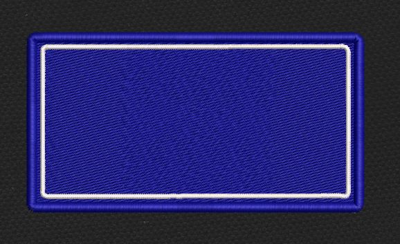 Blank Rectangle Blue Embroidery Design