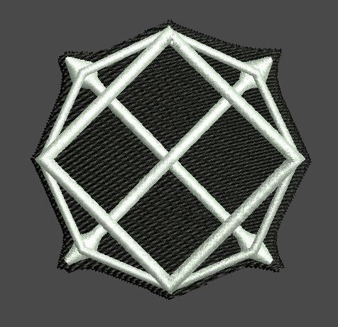 Interlocking Diamond Embroidery Design