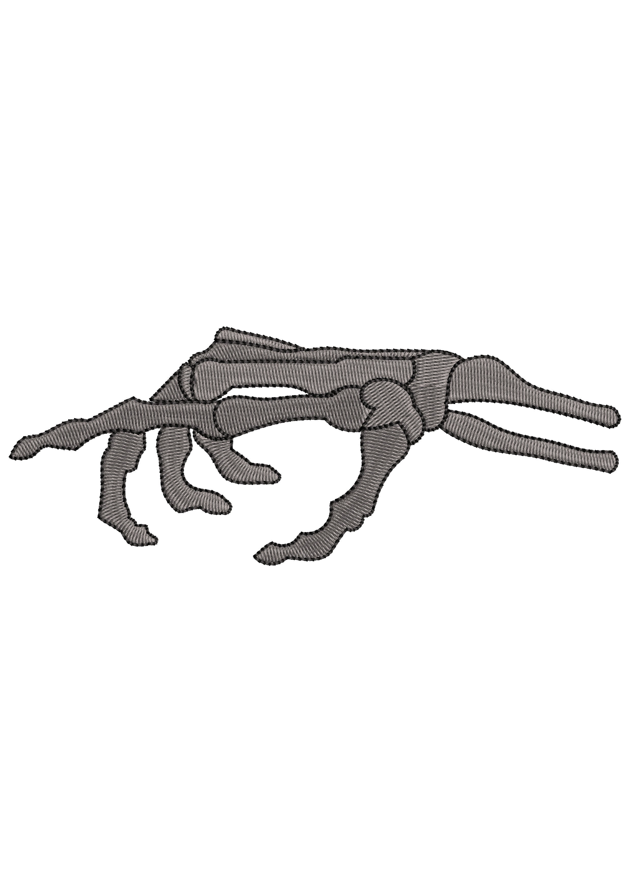 Hand Dead Embroidery Design