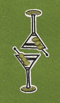 Martin Glass Brown Embroidery Design