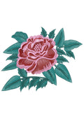Rose Leaves Embroidery Design