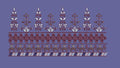 Geometric Floral Vine Border Embroidery Design