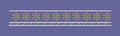 Six Petal Blossom Border Embroidery Design