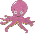 Octopus Embroidery Design
