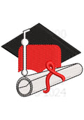 Cap of Success Embroidery Design