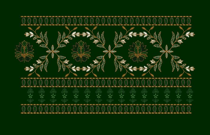 Verdant Vine Border Embroidery Design