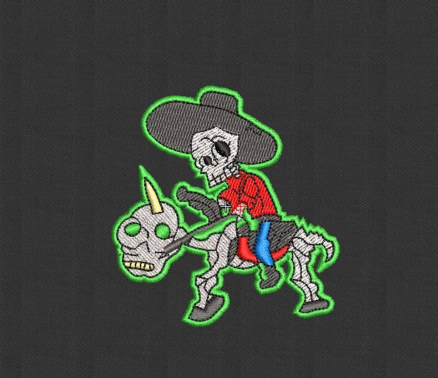 Skull Embroidery Design