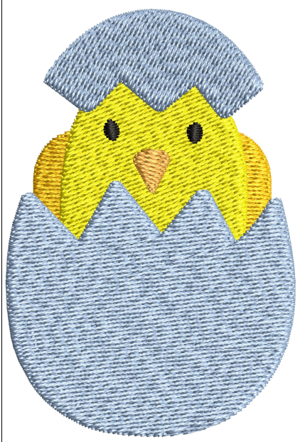Baby Chick Embroidery Design