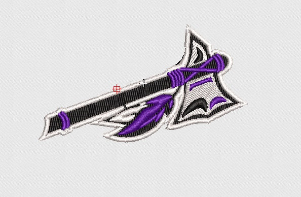 Axe Embroidery Design