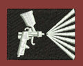 Precision Spray Application Embroidery Design