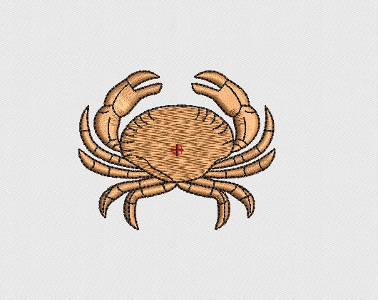 Crab Embroidery Design