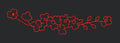 Red Flowers Embroidery Design