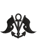 Ship Hunter Embroidery Design