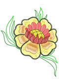 Flower Craft Embroidery Design