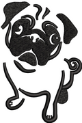 Dog Embroidery Design