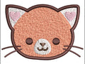 Cat Face Embroidery Design