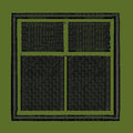 Four Pane Window Lattice Embroidery Design