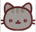 Cat Face Embroidery Design