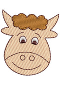 Bull Embroidery Design