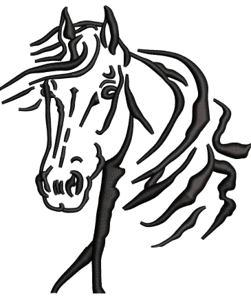 Horse Embroidery Design