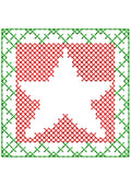 Star Crosstitch Embroidery Design